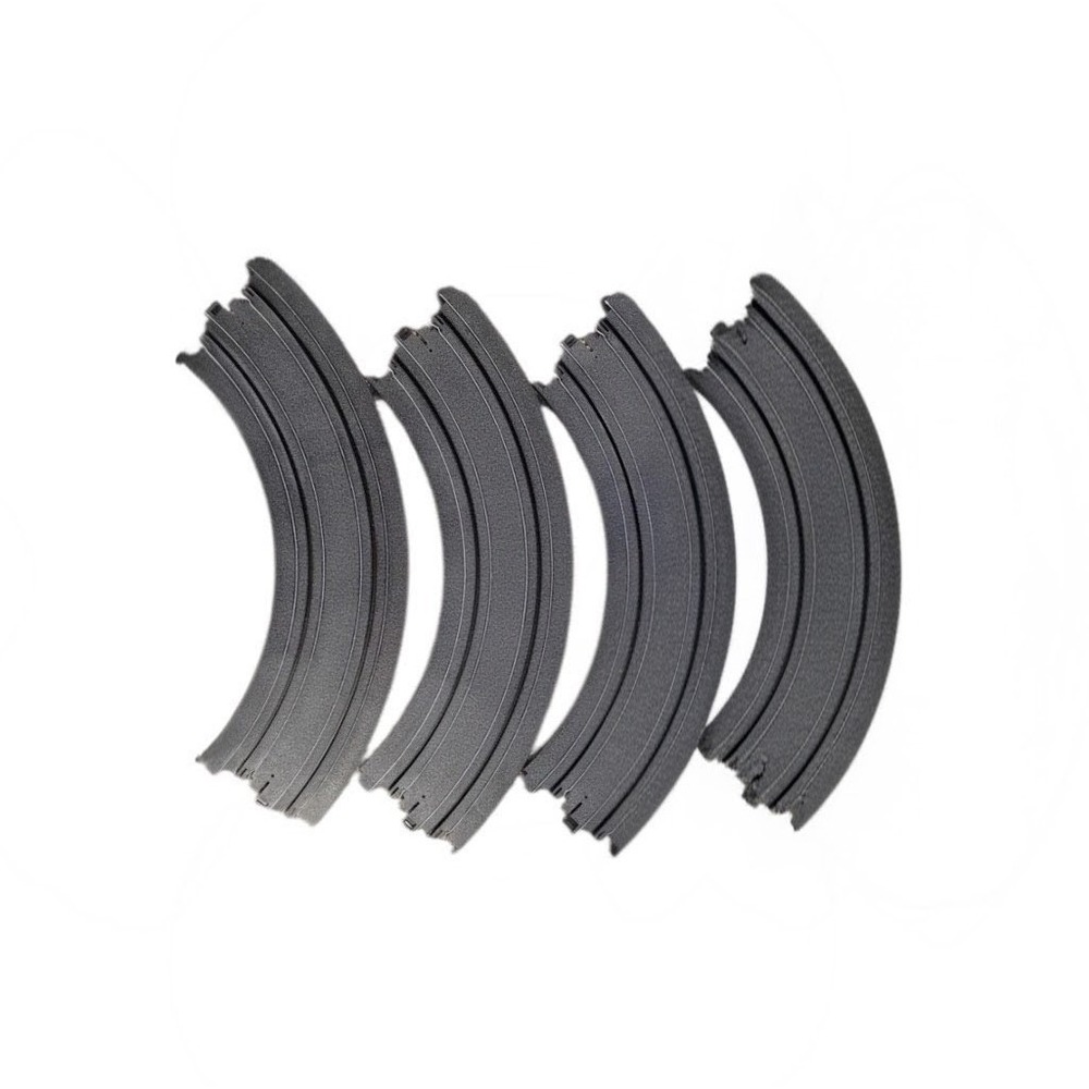 Aurora AFX Slot Car Track 9"‎ R Curve 1/4 Circle 503349 4 Pieces